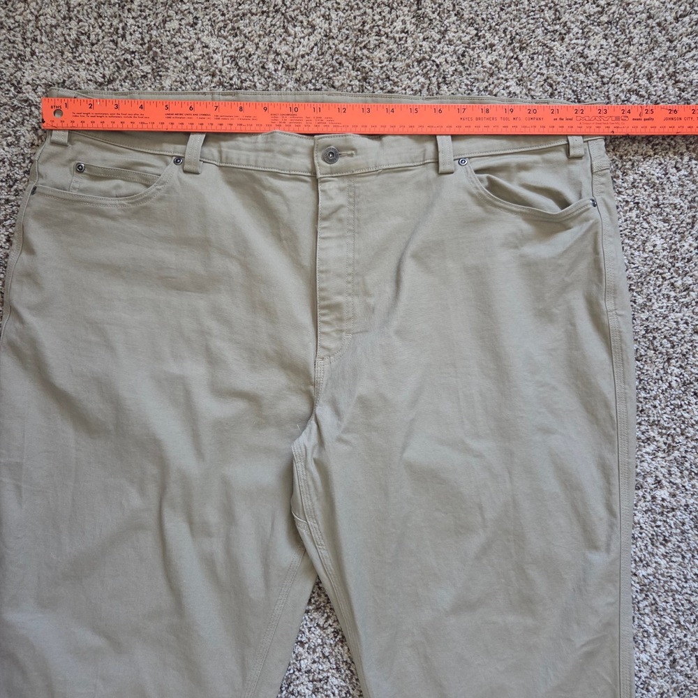 Duluth Trading Co Flex Fire Hose Relaxed Fit Pants Mens 46 x 2g Canvas Tan Khaki - Picture 5 of 8